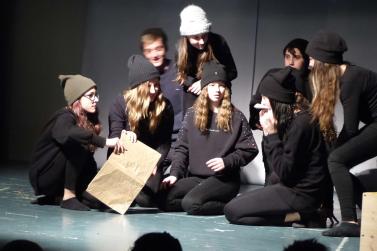 Abschlussfeier der 6. Vinschger Sprachwerkstatt „SpLeSch!“ am 2. März in Laas; Fotos: Sepp