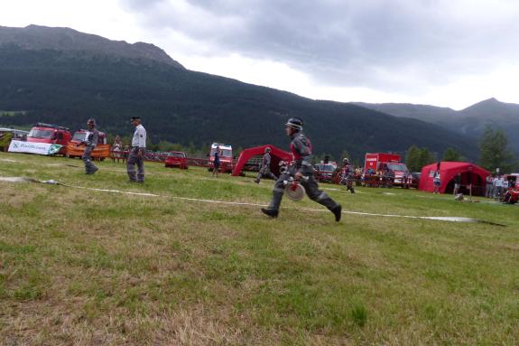  6. Obervinschger Nassleistungswettbewerb auf der Grünzone in Graun am 8. Juli 2017; Fotos: Sepp