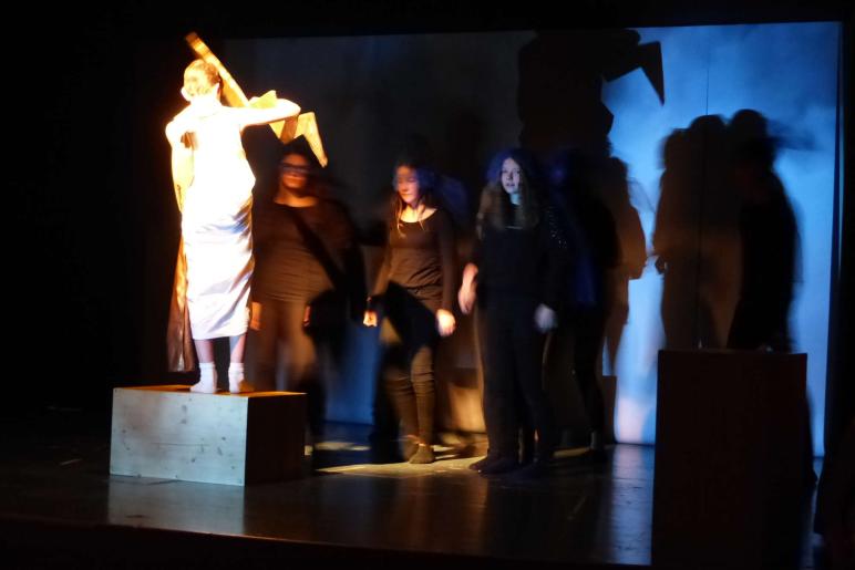 Abschlussfeier der 6. Vinschger Sprachwerkstatt „SpLeSch!“ am 2. März in Laas; Fotos: Sepp